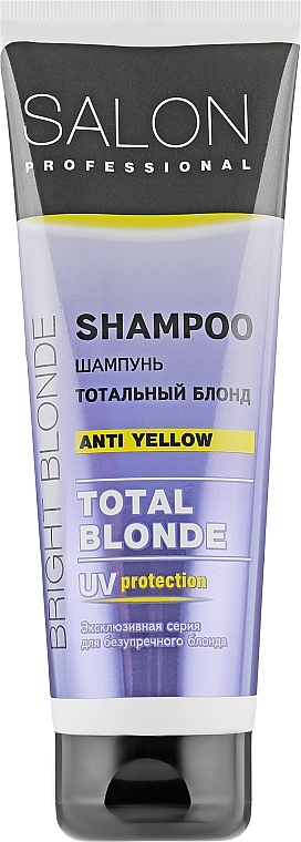 Hair Shampoo 'Total Blonde' - Salon Professional Hair Shampoo Anti Yellow Total Blonde — photo N1