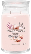 Scented Candle in Jar 'Pink Sands', 2 wicks - Yankee Candle Singnature — photo N2