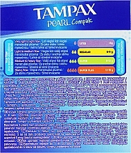 Tampons with Applicator, 16 pcs - Tampax Compak Pearl Super — photo N4