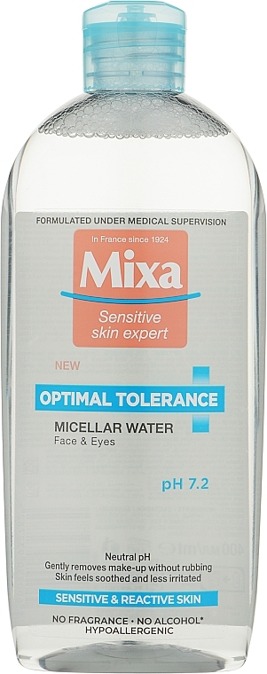 Skin Soothing Micellar Water - Mixa Optimal Tolerance Micellar Water — photo N1