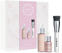 Fragrances, Perfumes, Cosmetics Set - Lumene (ser/30ml + illuminizer/15ml + brush)