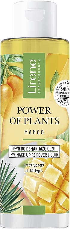 Lirene Power Of Plants Mango Eye Make-up Remover Liquid - Lirene Power Of Plants Mango Eye Make-Up Remover Liquid — photo N1