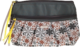 Fragrances, Perfumes, Cosmetics Makeup Bag "Ribbons" 93951, grey - Top Choice