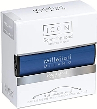 Car Perfume - Millefiori Milano Icon Car Air Freshener Blue Classic Legni & Spezie — photo N7