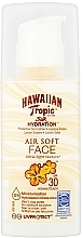 Fragrances, Perfumes, Cosmetics Sun Lotion for Face - Hawaiian Tropic Silk Hydration Air Soft Face Protective Sun Lotion SPF 30