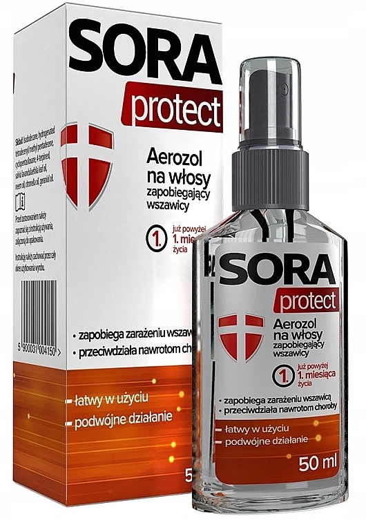 Pediculosis Prevention Spray - Aflofarm Sora Protect Spray — photo N1