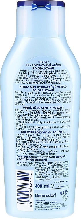 After Sun Moisturising Lotion with Aloe Vera - NIVEA Sun Care — photo N2