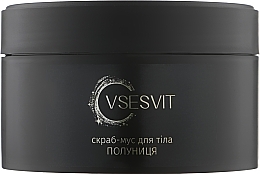 Fragrances, Perfumes, Cosmetics Body Scrub-Mousse "Strawberry" - Vsesvit