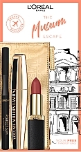 Fragrances, Perfumes, Cosmetics Set - L'Oreal Paris Museum Escape Set (mascara/10.7ml + eye/liner/1ml + lip/stick/4.5ml + bag)