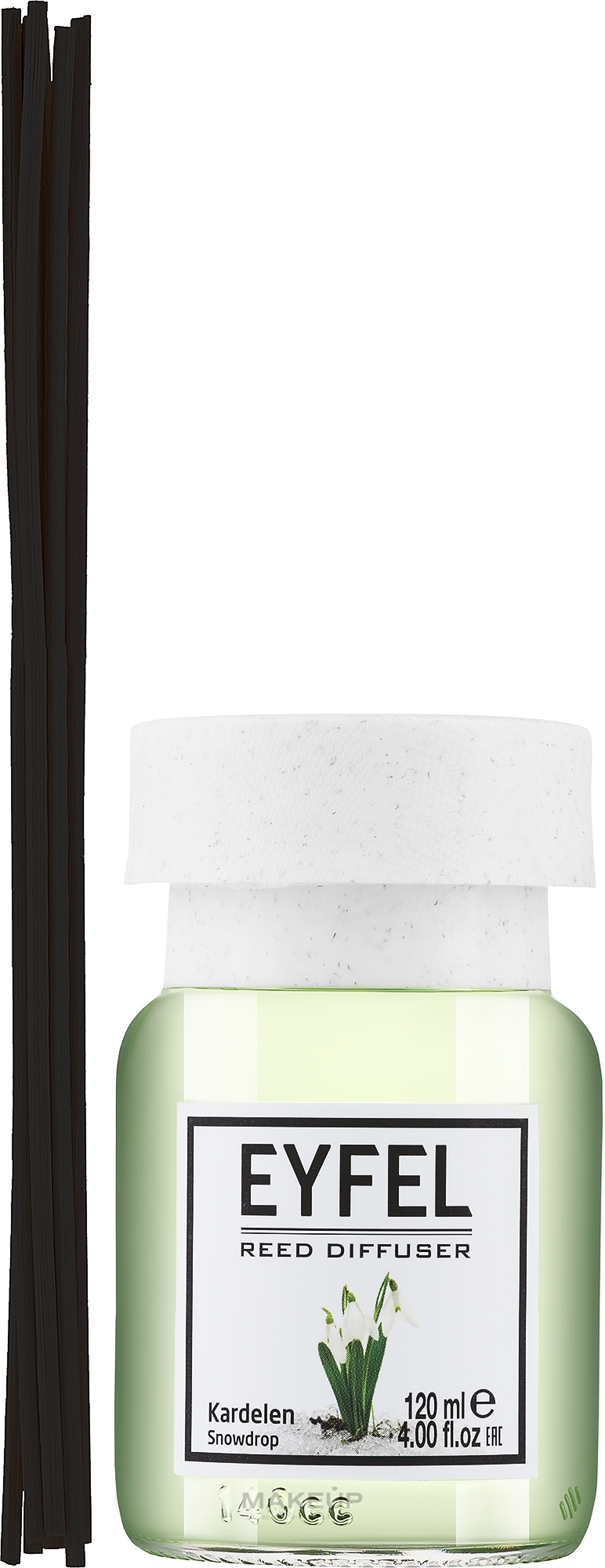 Reed Diffuser "Lily of the Valley" - Eyfel Perfume Reed Diffuser Snowdrop — photo 120 ml