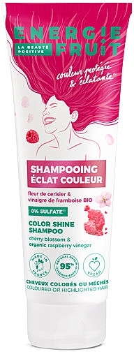 Shampoo for Colored & Highlighted Hair - Energie Fruit Cherry Blossom & Organic Raspberry Vinegar Color Shine Shampoo — photo N1