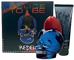 Fragrances, Perfumes, Cosmetics Police To Be Rebel - Set (edt/75ml + sh/gel/100ml)