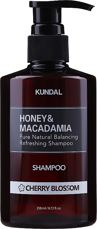 Sulfate-Free Hair Shampoo "Cherry Blossom" - Kundal Honey & Macadamia Cherry Blossom Shampoo — photo N3