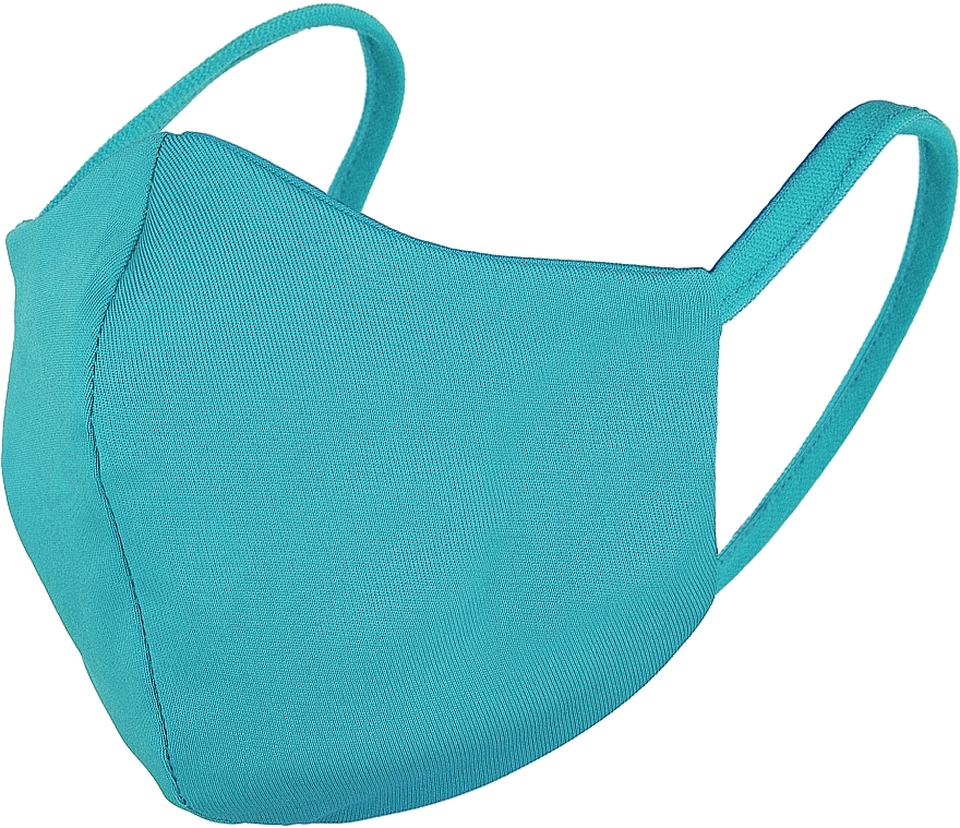 Fabric Mask "My Guard", M-size, turquoise - MAKEUP — photo N1