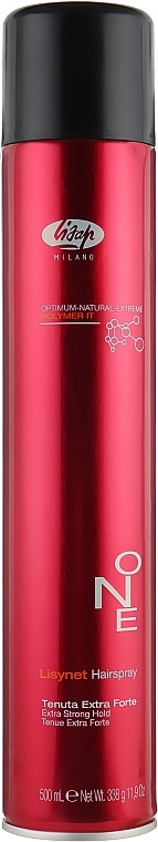 Extra Strong Hold Hair Spray - Lisap Lisynet One Extra Strong — photo N1