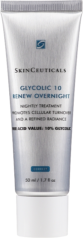 Night Face Cream - SkinCeuticals Glycolic 10 Renew Overnight Cream — photo N1