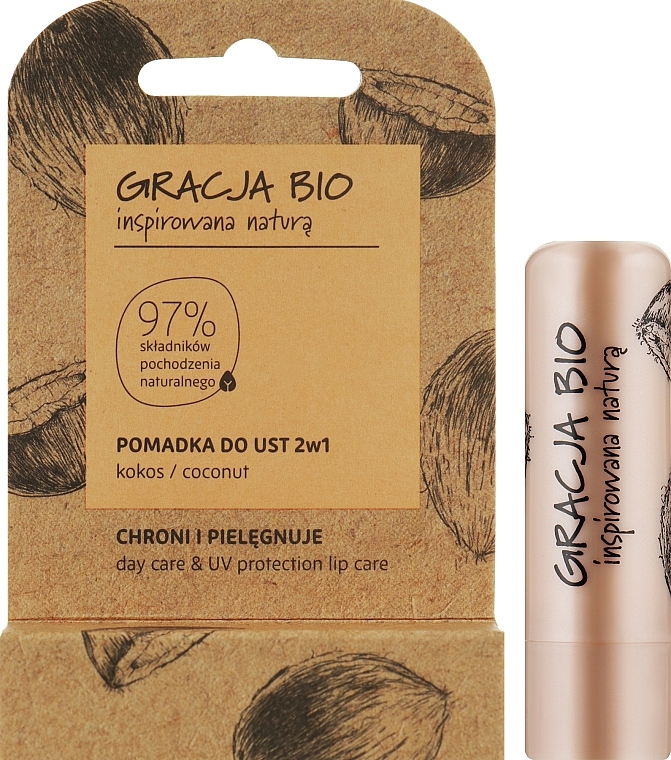 GIFT! Coconut Lip Balm - Gracja Bio — photo N2