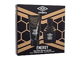 Fragrances, Perfumes, Cosmetics Umbro Energy - Set (edt/100ml + sh/gel/150ml)