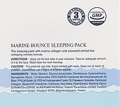 Night Marine Collagen Mask - The Skin House Marine Bounce Sleeping Pack — photo N3
