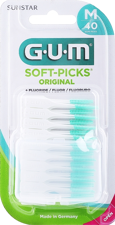 Rubber Interdental Brushes, medium - Sunstur Gum Soft-Picks Regular — photo N3