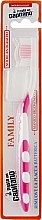 Family Toothbrush, soft, pink - Pasta Del Capitano Family Morbido — photo N1