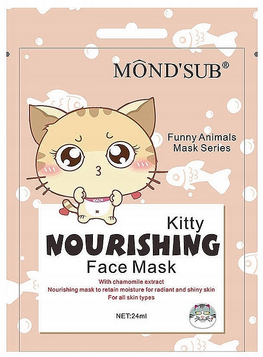 Set - Mond'Sub Funny Kitty Set (f/mask/24 ml + cosmetic/bandage/1 szt)  — photo N2