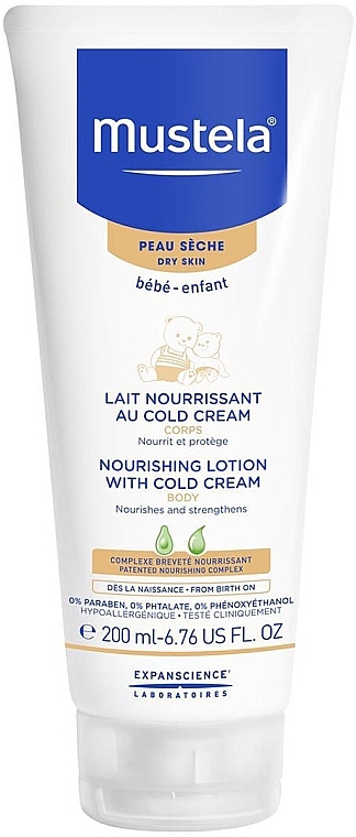 Body Cold-Cream - Mustela Bebe Nourishing Lotion with Cold Cream — photo N1