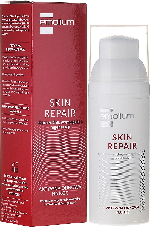 Night Face Cream - Emolium Skin Repair Cream — photo N1
