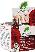 Night Face Cream "Rose" - Dr. Organic Rose Night Cream — photo N2