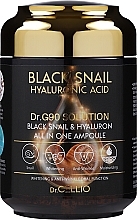 Fragrances, Perfumes, Cosmetics Serum with Black Snail Mucin and Hyaluronic Acid - Dr.CELLIO G90 Solution Black Shail & Hyaluron All in One Ampoule