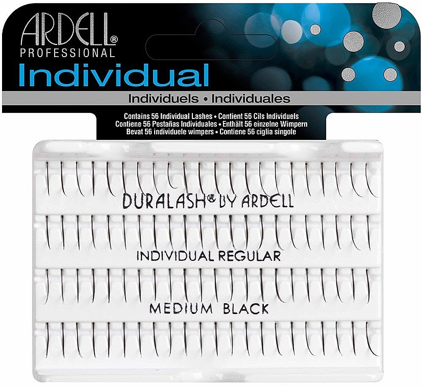False Lashes Kit - Ardell Duralash Individual Regular Medium Black Lashes — photo N1