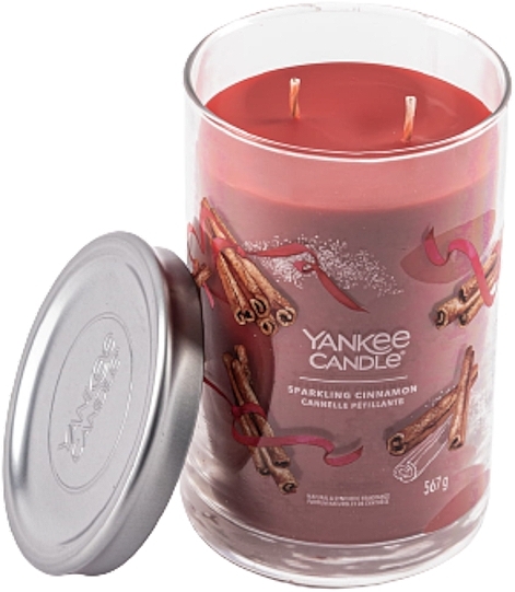 Scented Candle in Glass 'Sparkling Cinnamon', 2 wicks - Yankee Candle Sparkling Cinnamon — photo N2