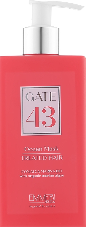 Colored & Damaged Hair Mask - Emmebi Italia Gate 43 Wash Ocean Mask Treated Hair — photo N1