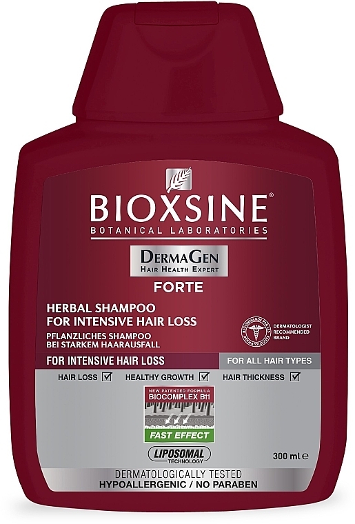 Anti Intensive Hair Loss Herbal Shampoo - Biota Bioxsine DermaGen Forte Herbal Shampoo For Intensive Hair Loss — photo N6