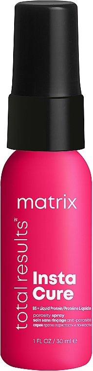 Spray for Damaged and Porous Hair (mini size) - Matrix Total Results Insta Cure Spray — photo N1