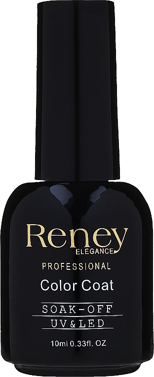 Shimmer Top Coat - Reney Cosmetics Professional Top Super Shimmer No Wipe Color Coat Soak-Off UV & LED — photo N1