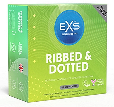 Ribbed & Dotted Condoms - EXS Ribbed & Dotted Condoms — photo N1