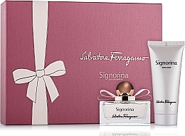 Fragrances, Perfumes, Cosmetics Salvatore Ferragamo Signorina - Set (edp/50ml + b/lot/100ml) 