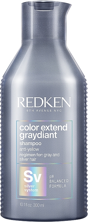 Ultra Cold & Ash Blonde Hair Shampoo - Redken Color Extend Graydiant Shampoo — photo N1