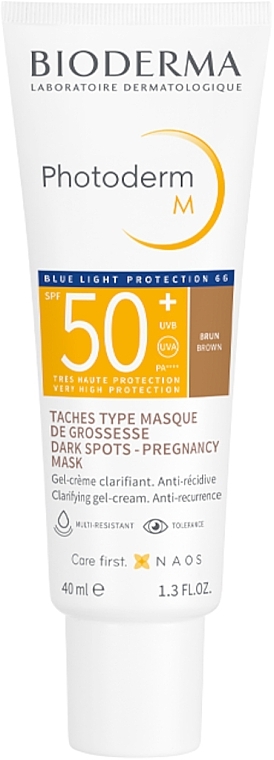 Face Sun Cream - Bioderma Photoderm M Blue Light Protection SPF 50+ — photo N1