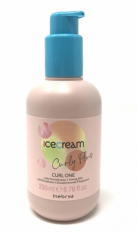 Hair Cream - Inebrya Ice Cream Curly Plus Disciplining Milk for Curly Hair — photo N1