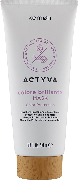 Color-Treated Hair Mask - Kemon Actyva Colore Brillante Mask — photo N1