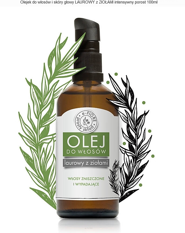 Hair Oil with Herbs - E-Fiore Natural Hair Oil — photo N2
