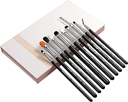 Fragrances, Perfumes, Cosmetics Makeup Brush Set, 10 pcs - Eigshow Eye Brush Kit Bright Silver