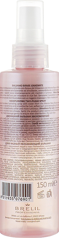 2-Phase Moisturizing Balm - Brelil Bio Treatment Hydra Two-Phase Spray — photo N2