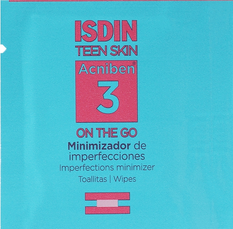 Face Cleansing Wipes - Isdin Teen Skin Acniben — photo N2