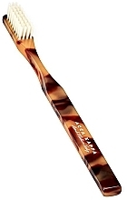 Fragrances, Perfumes, Cosmetics Toothbrush - Acca Kappa Soft Pure White Bristle Toothbrush Classic Brown