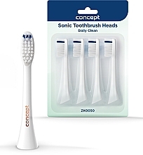 Fragrances, Perfumes, Cosmetics Toothbrush Heads, ZK0050, white - Concept Sonic Toothbrush Heads Daily Clean