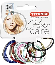 Fragrances, Perfumes, Cosmetics Hair Tie, elastic, 3 cm, 12 pcs, multicolor - Titania