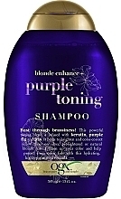 Shampoo for Blond and Gray Hair - OGX Blonde Enhance+ Purple Toning Shampoo — photo N3